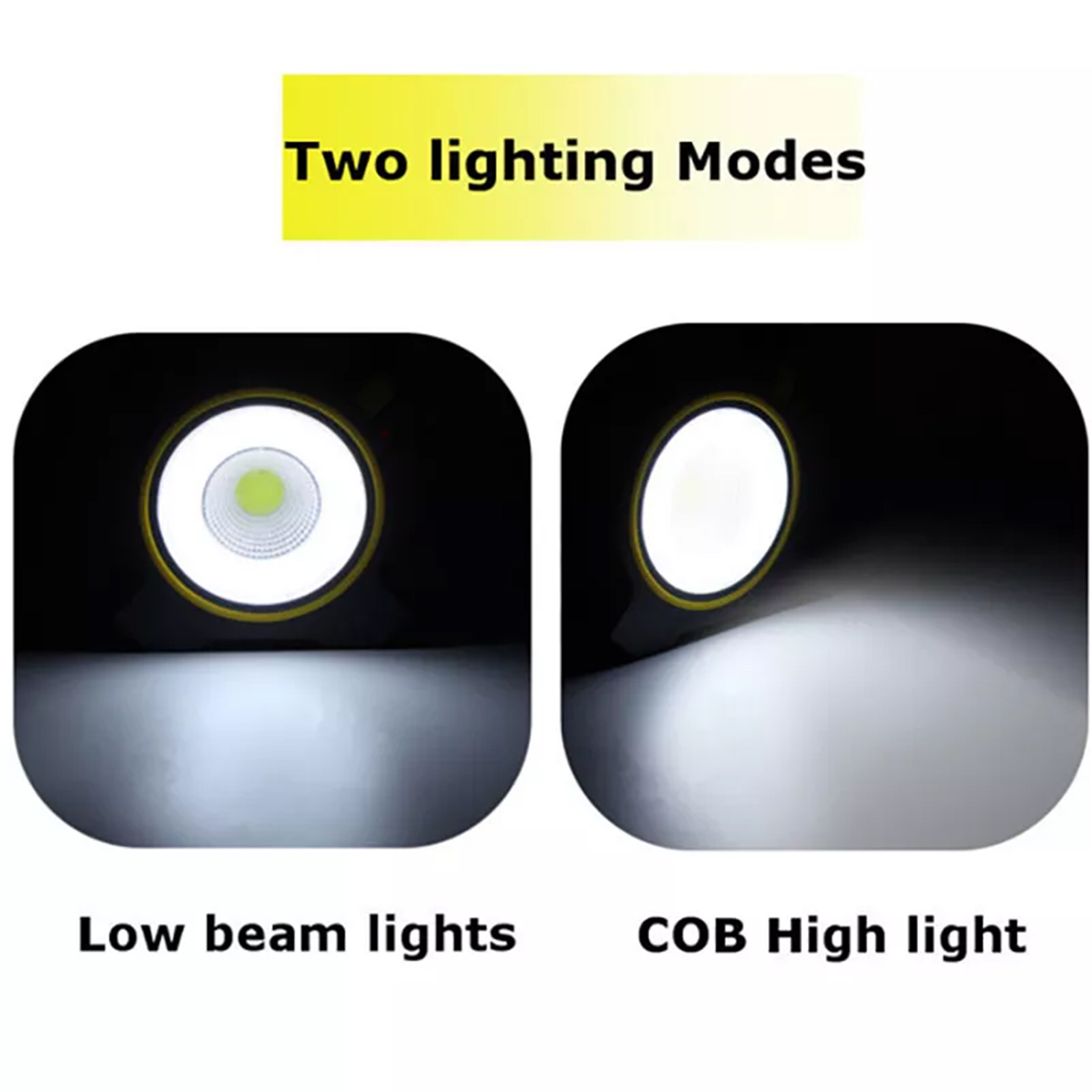 1pc LED COB Camping Flashlight Lantern AA Battery Power Floodlight + Side Torch Light Mini Portable COB Camping Lamps Work Lights 