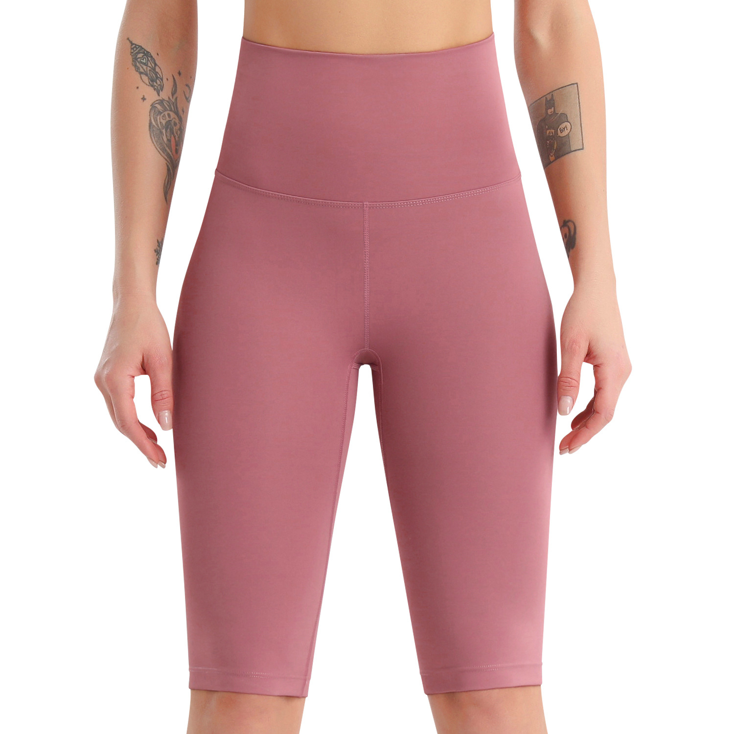 Lavento Women's High Waisted Biker Shorts Workout Yoga Running Shorts  Seamless- 5 Inch (Misty Pink, 4) : : Clothing, Shoes & Accessories