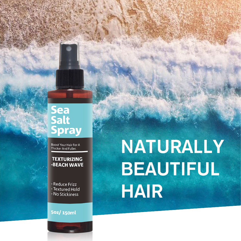 Sea Salt Spray for Hair Men, Natural Texture Spray Hair to Add Volume for  Wavy, Curly, & Fine Hair, Saltwater Hair Spray Men, 150ml Travel Size Beach
