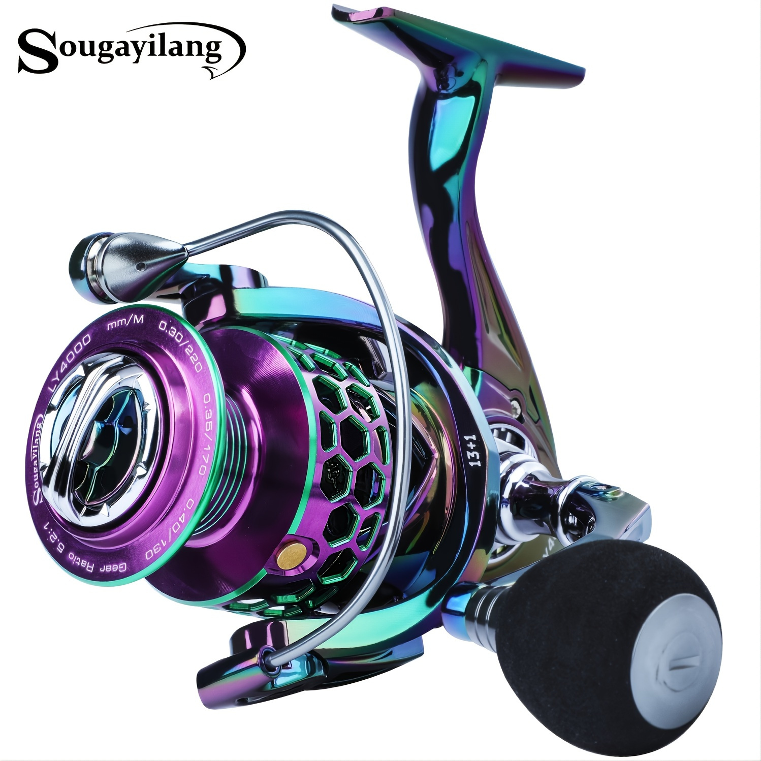 Sougayilang Ultra Smooth 13+1BB Light Weight Fishing Reel - Perfect For  Anglers!