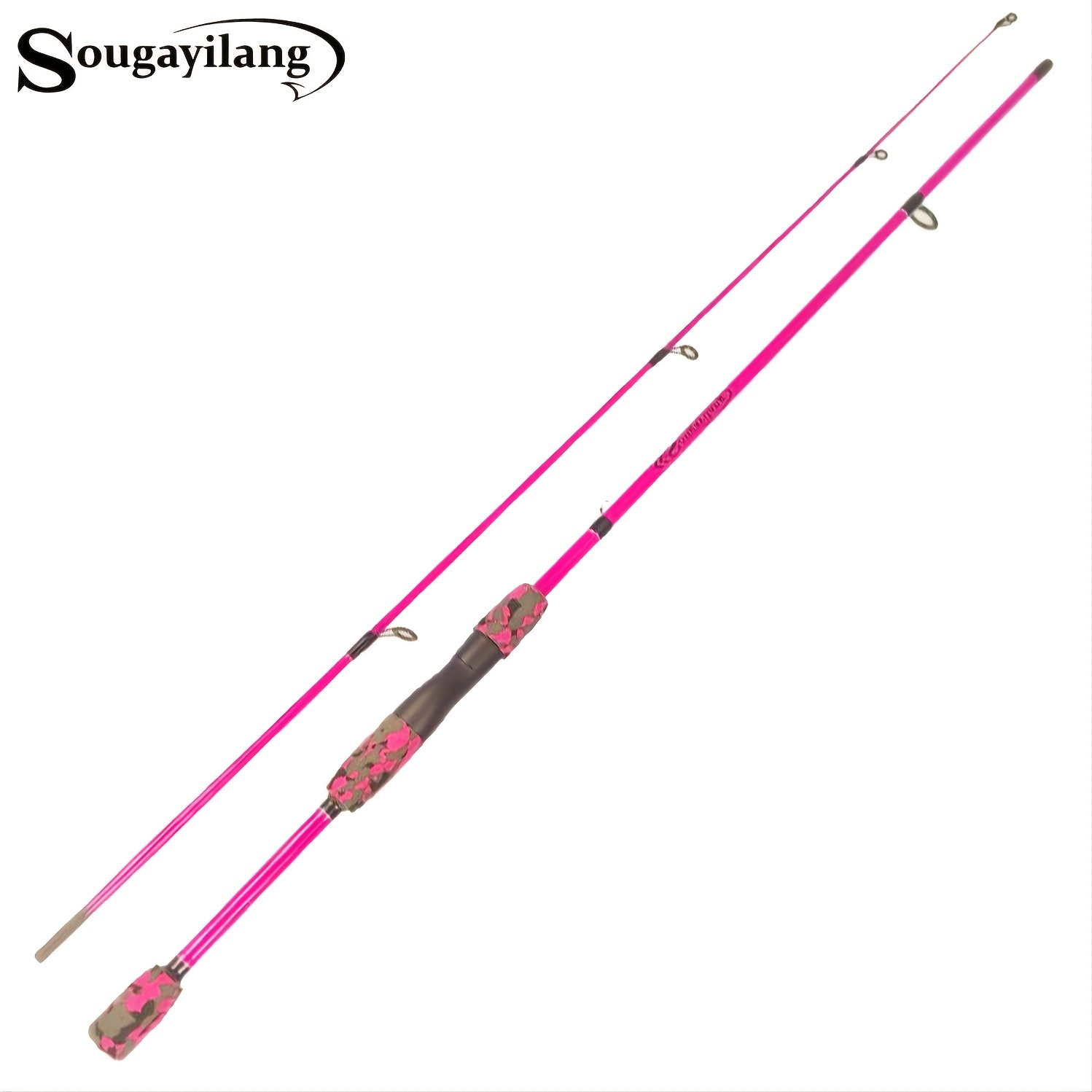 Sougayilang Carbon Fiber Spinning Fishing Rod Lightweight - Temu