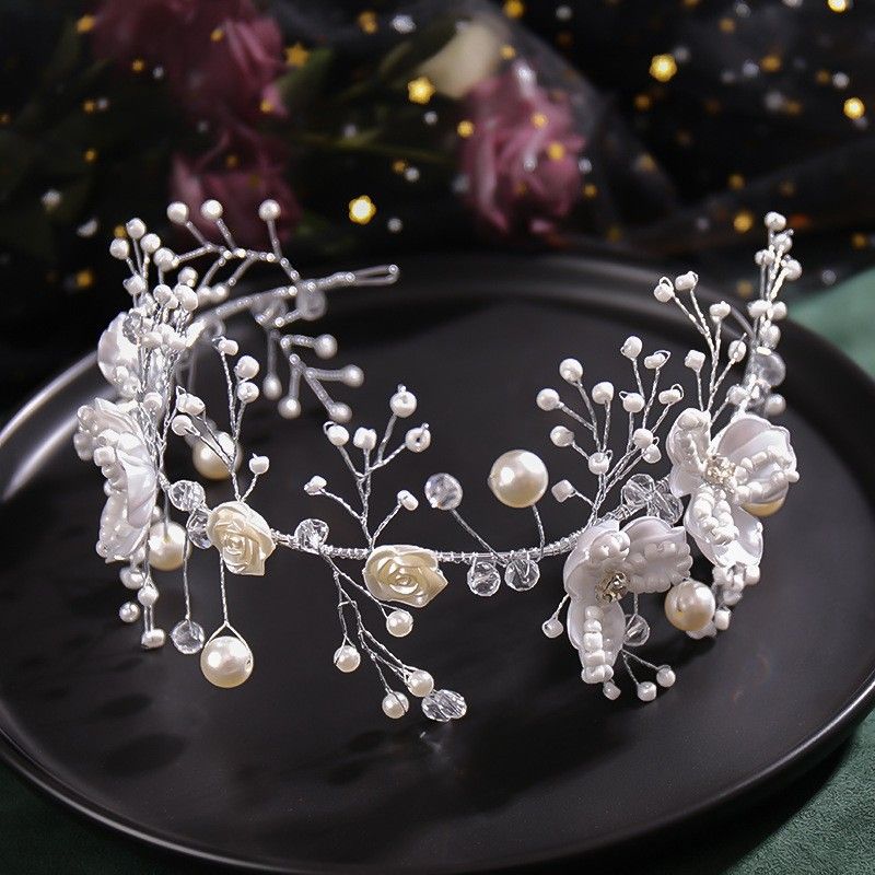 Flower Girl Headpiece Silver Wedding Headband For Girls Princess Flowers  Hair Accessories For Birthday Party | Shop On Temu And Start Saving | Temu