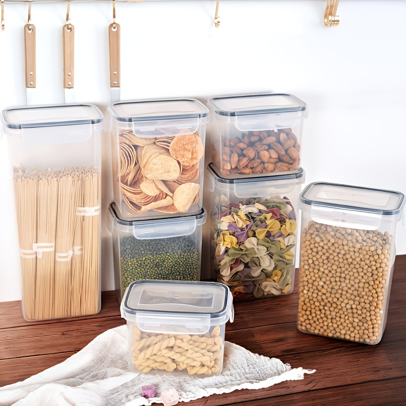 1pc Plastic Grain Storage Jar, Cereal Storage Container, Food Storage ...