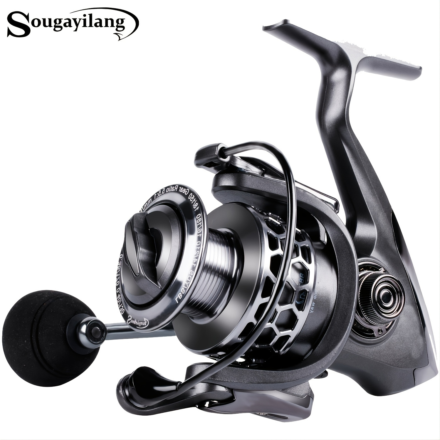 Fishing reel Spinning Fishing Reel 12+1 Bearings Left Right Interchangeable  Handle For Fishing With Double Drag Brake System Fixed reel of fishing