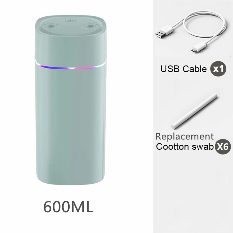 1 Pieza 600ml Led Colorido Mini Humidificador De Aire Sin Cable - 1200mah  Ultrasónico Humidificador De Neblina Fresca Para Habitación, Vehículo Y  Oficina - Súper Silencioso Y Portátil, Moda de Mujer