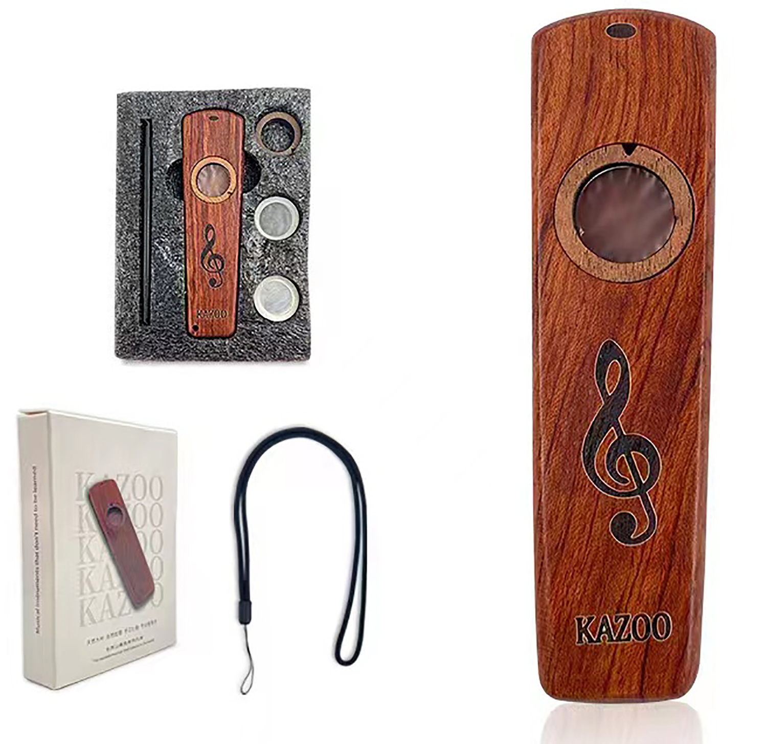 Wooden Kazoo Flute Ukulele Guitar Small Temu
