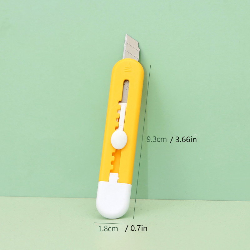 YuanYouTong Mini Retractable Utility Knife Box Cutter, 3 Pcs Small