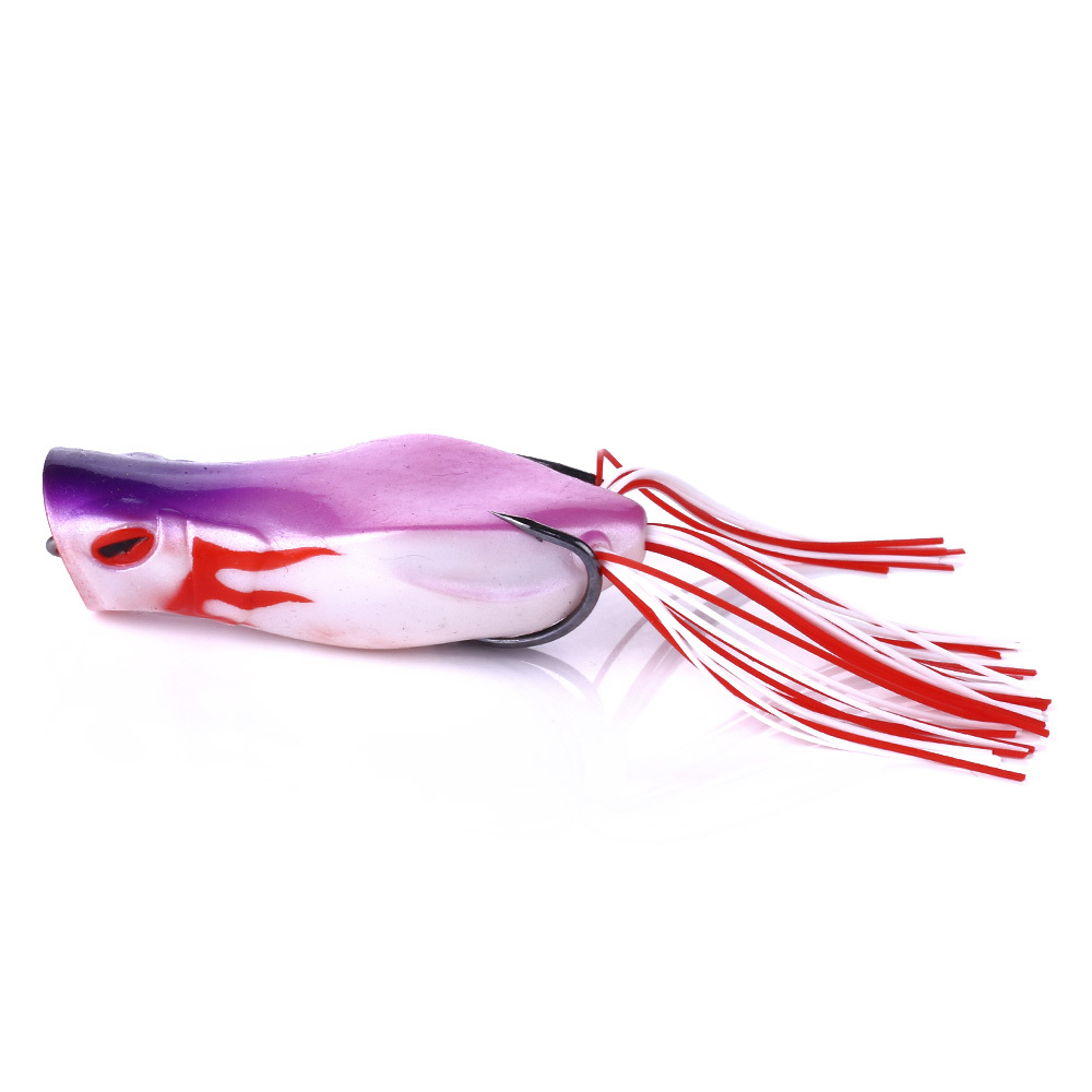 Bass Fishing Lure Silicone Frog Fishing Lure, Hollow Body Frog Topwater Soft  Baits Lures for Bass Pike Snakehead Dogfish Musky (Pack of 9)
