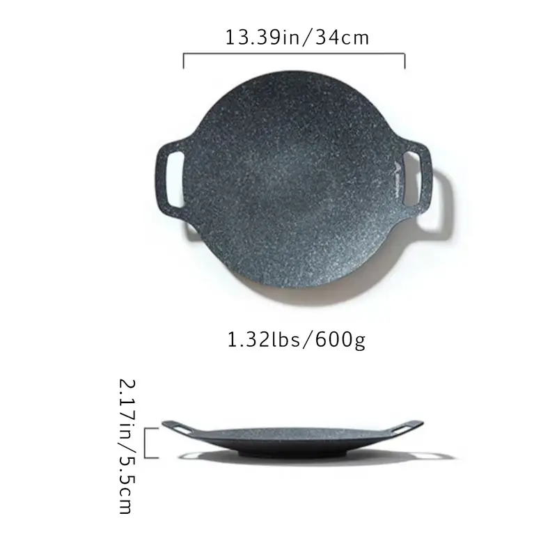 Portable Round Frying Pan Perfect For Outdoor Camping - Temu