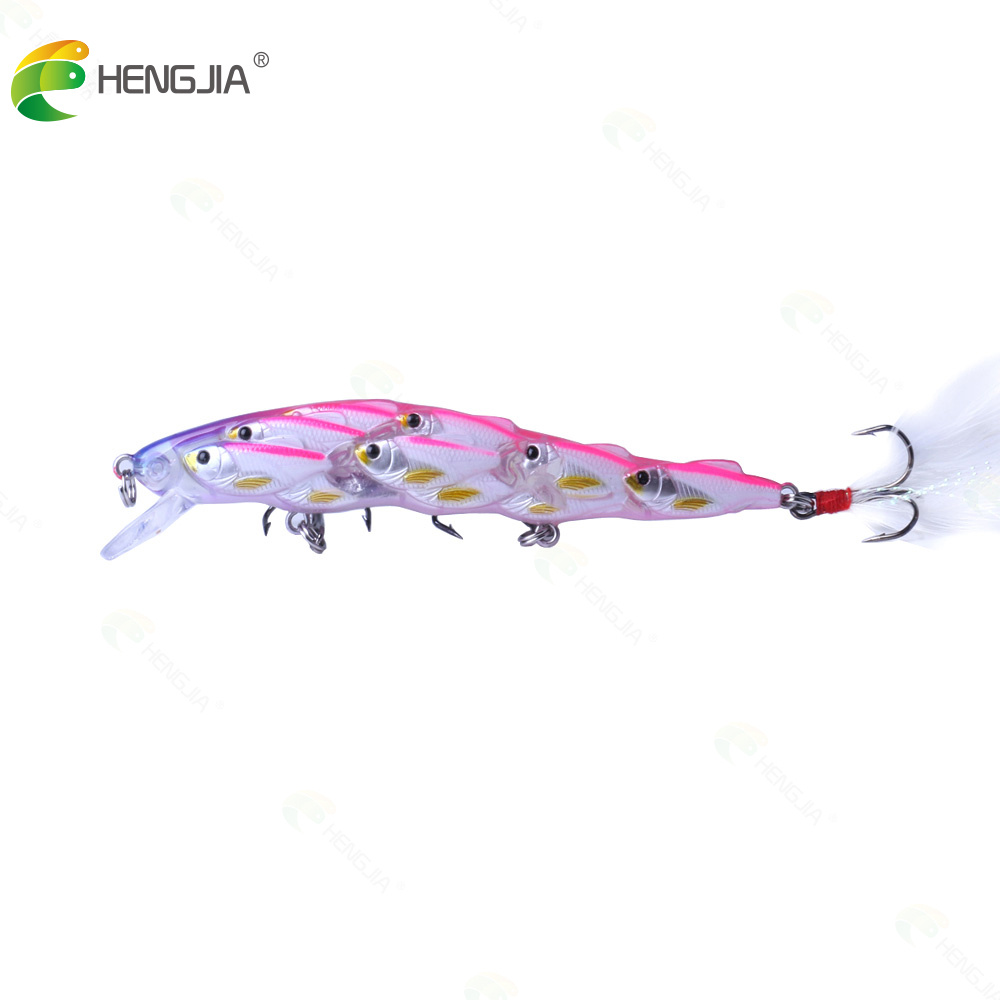 Hengjia 1pc 11.5cm 15.7g Fishing Lure With Fish School Design