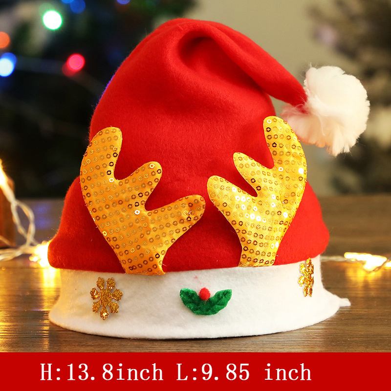 Chapeau De Noël En Bois Doré Pour Enfants Et Adultes, 1 Pièce, Cadeaux De  Noël, Accessoires De Décoration De Fête Pour Enfants, Noël - Temu Belgium