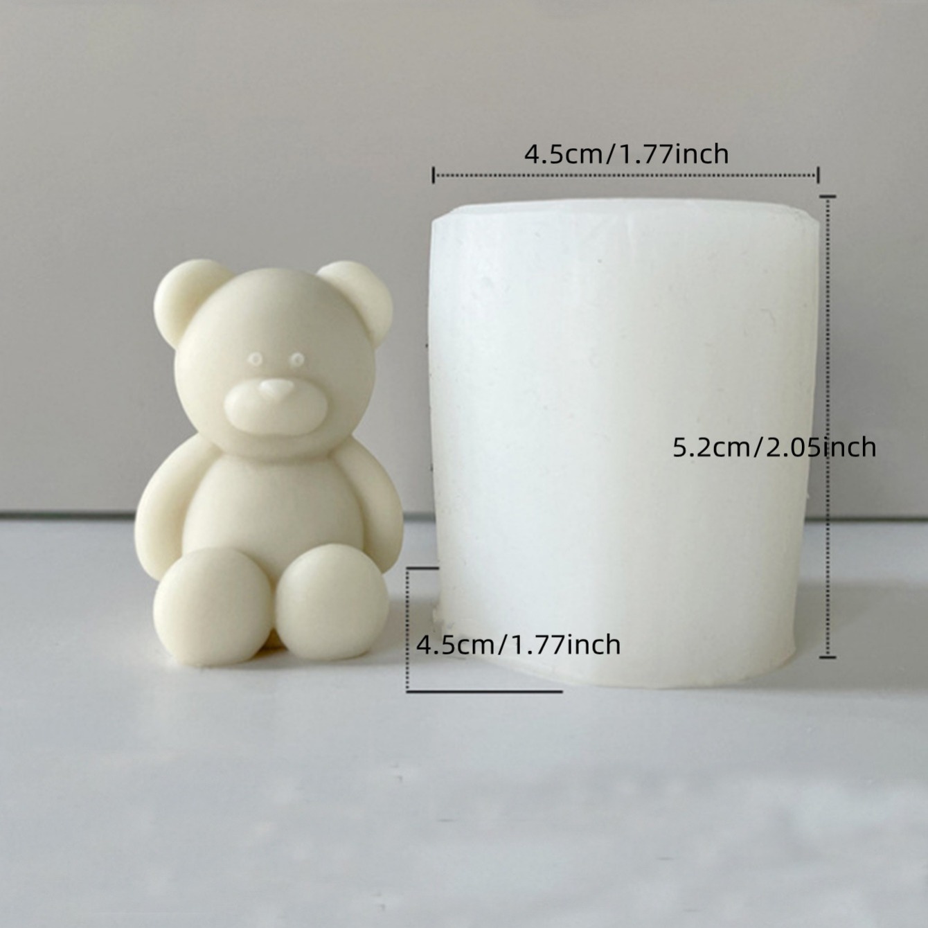 1pc Sitting Teddy Bear Silicone Candle Mold Handmade Incense - Temu