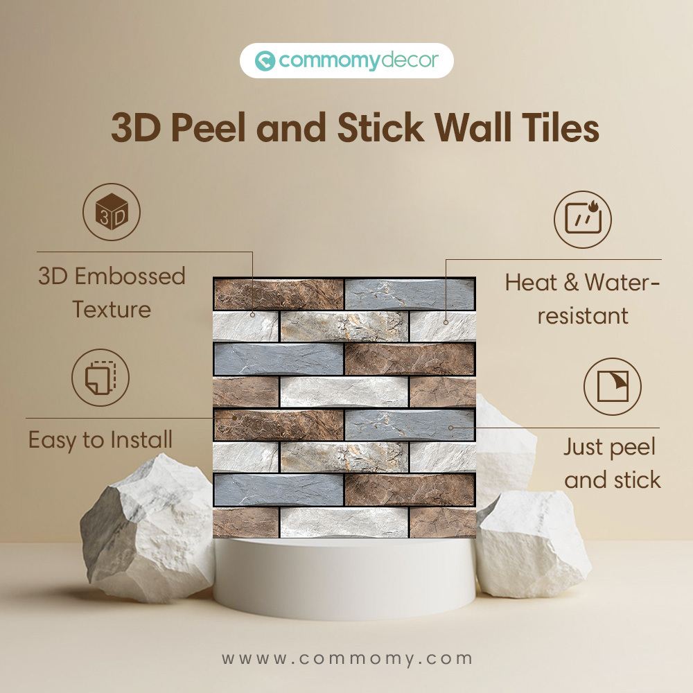 3d Marble Peel And Stick Wall Tile Faux Stone Wall Panel - Temu