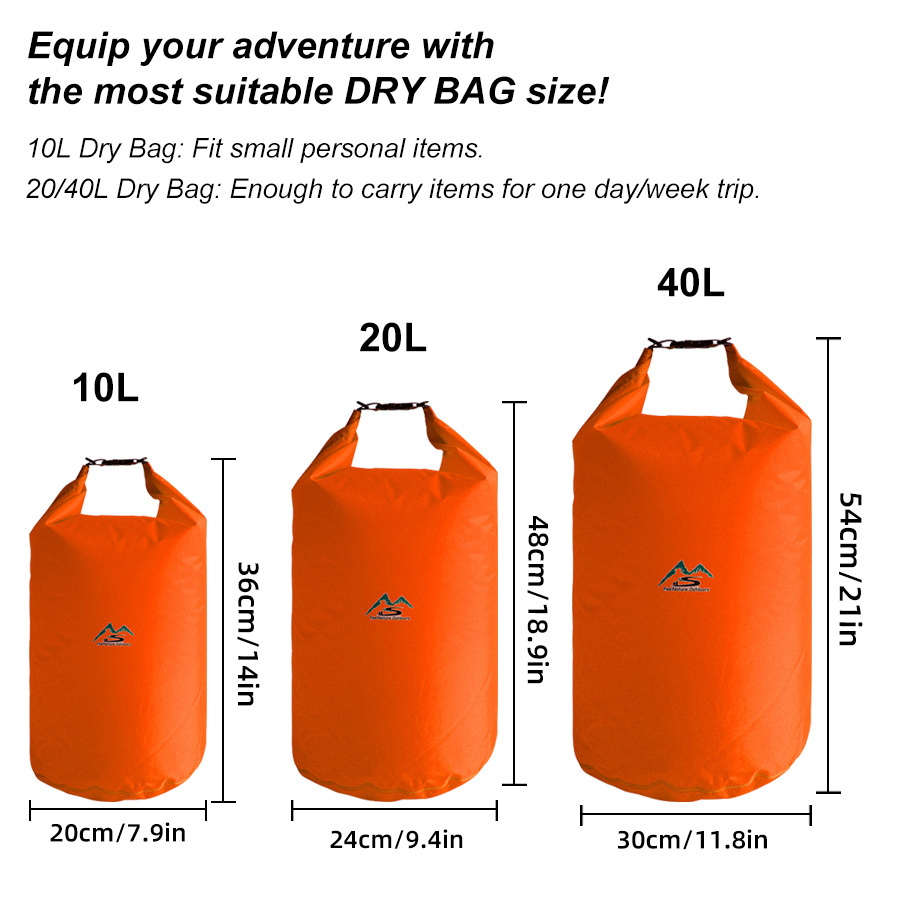 Waterproof Dry Bag - 20L Waterproof Floating Backpack Roll Top Dry Sack Keeps Gear Dry For Kayaking, Rafting, Boating, Swimming, Camping, Beach And