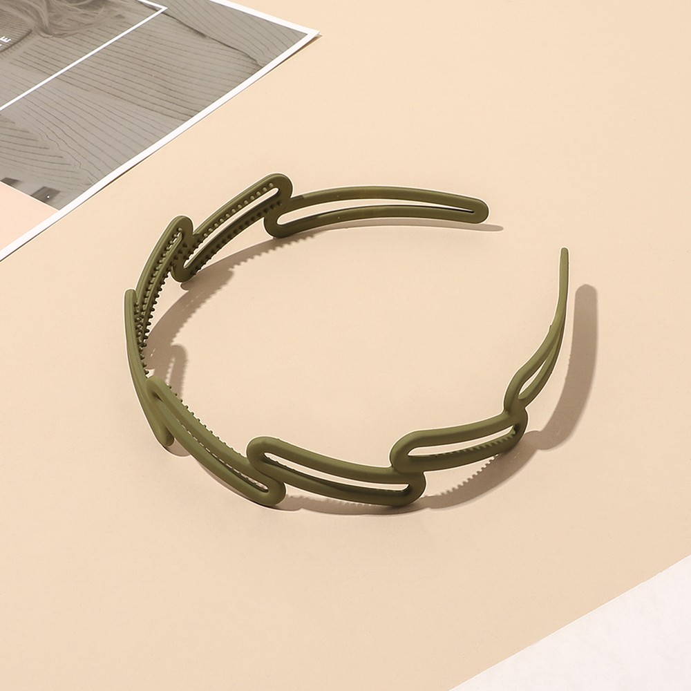 Frosted Oblique Square Headband Women's Hairband Hair Accessories