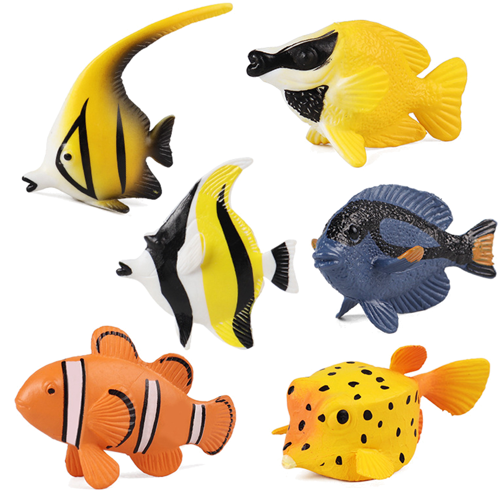 Tropical Fish Toys Plastic Fish Animal Figurines - Temu