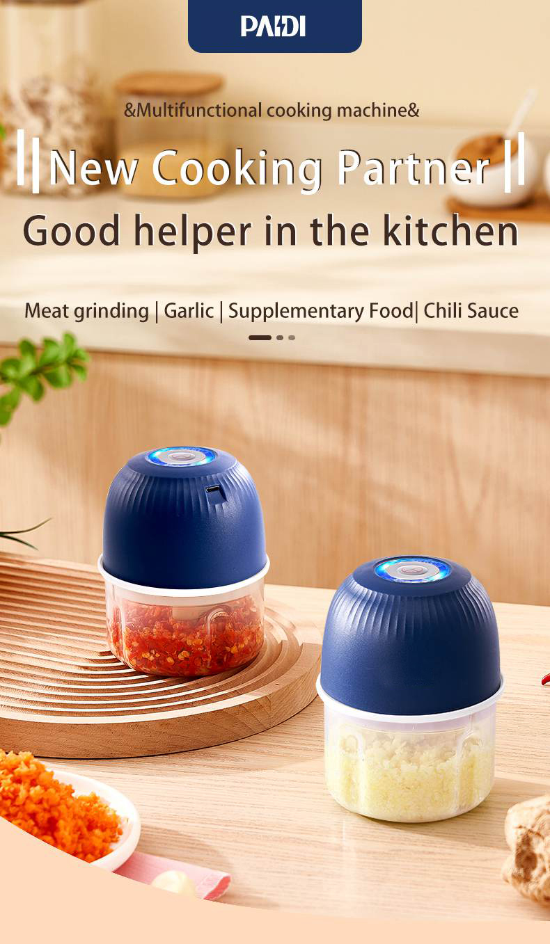 Wireless Charging Mini Electric Garlic Chopper Puree Garlic Temu