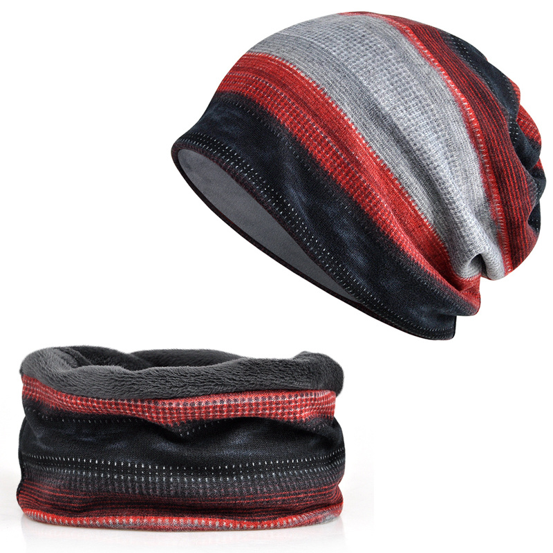 Women Winter Slouchy Knit Warm Hats Scarf Dual Purpose Knitted Hat Man Unisex Ear Protection Windproof Hat Heated Work Hat,Muffler