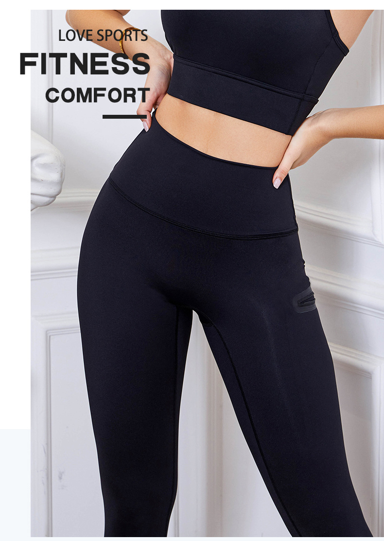 Fashion Seamless Zipper Pockets Sports Legging Sexy High - Temu