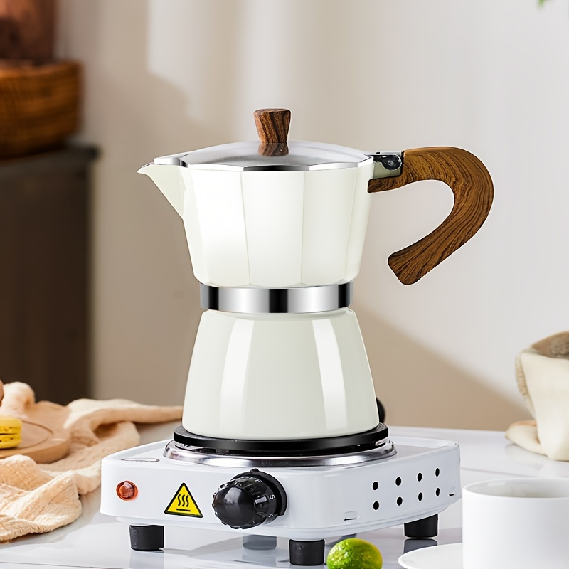 Moka Pot Stovetop Espresso Maker Italian Coffee Maker Double - Temu