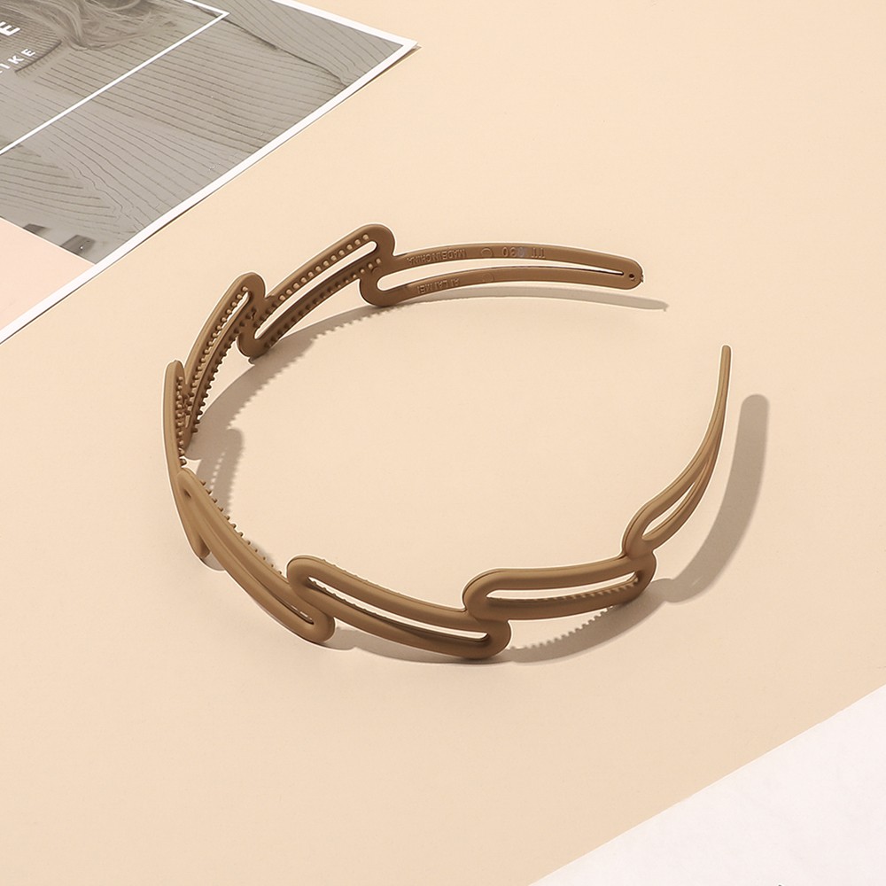Frosted Oblique Square Headband Women's Hairband Hair Accessories