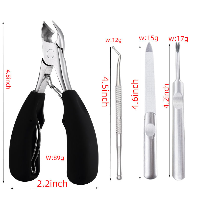 BEZOX Toenail Clippers for Thick and Ingrown Nails Professional Podiatrist  Toenail Nipper for Seniors Chiropodist Style Toe Nail Clipper Large Heavy  Duty & Easy Grip Rubber Handle Toenails Trimmer Deep Silver-5pcs