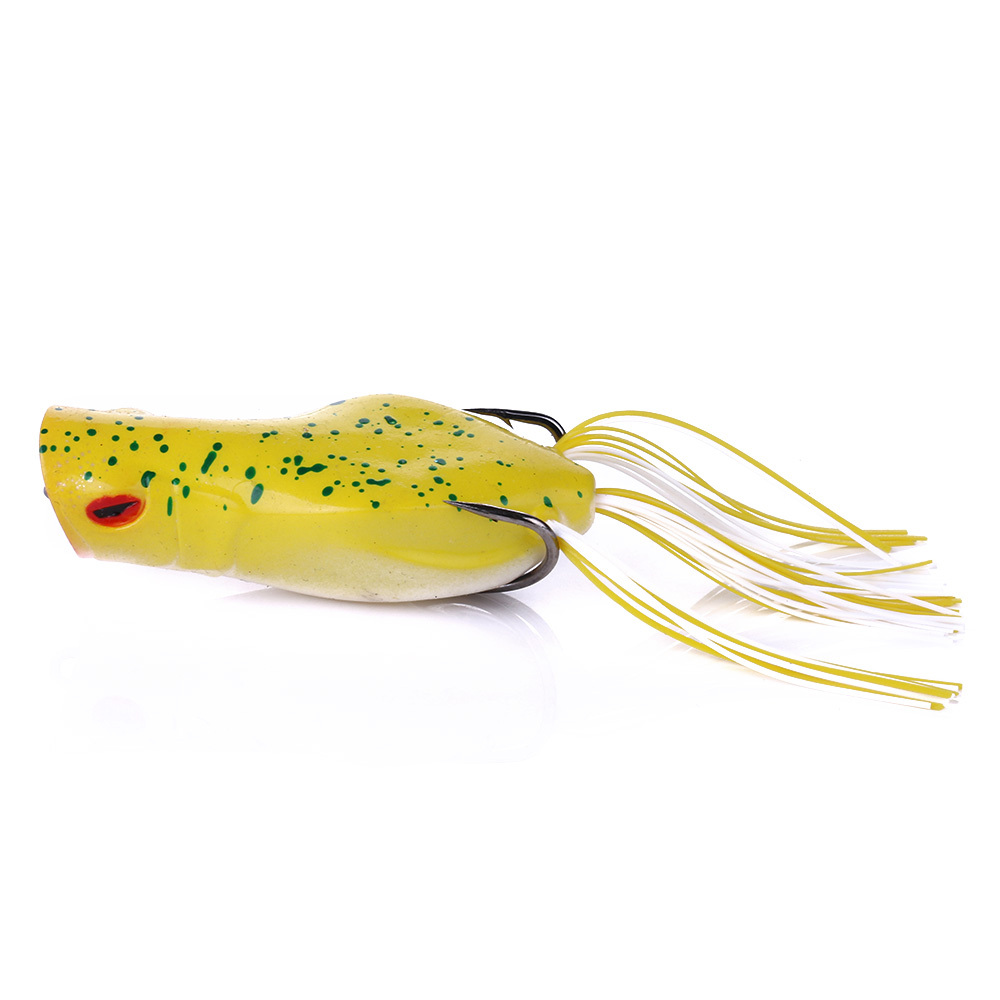 Frog Duck Lure,hollow Frog Lure Bass,soft Silicone Floating Frog Lures Kit,soft  Plastic Fishing Lures Pike Snakehead Musky Trout 5pcs.