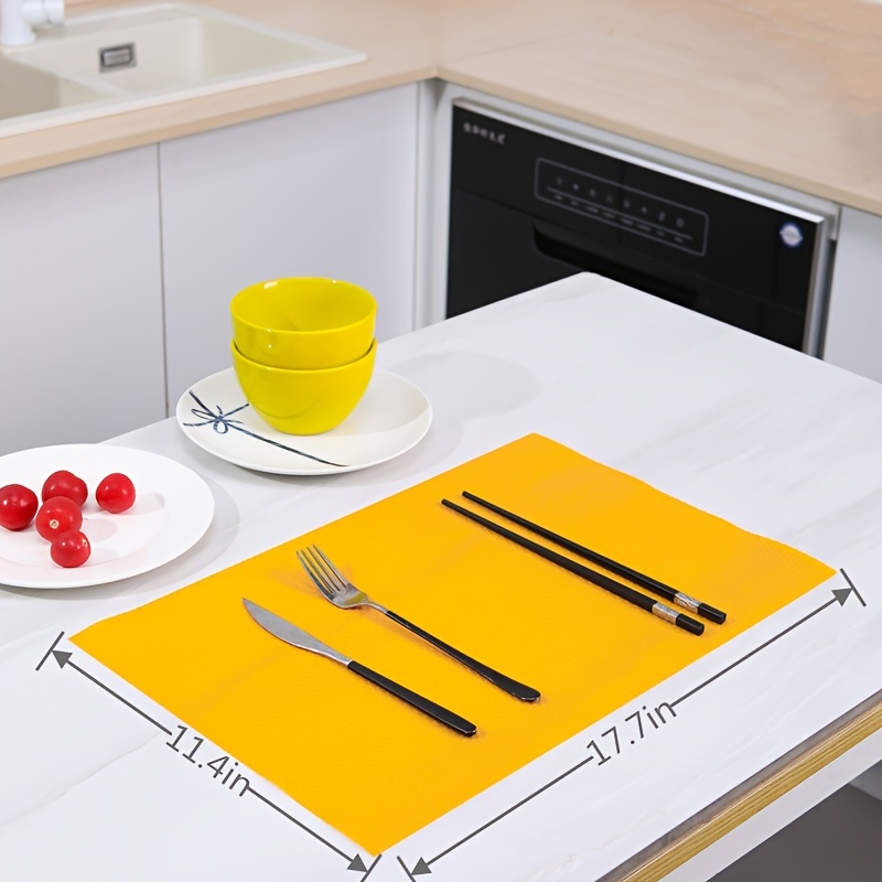 1pc Clear Waterproof Mat,Non Adhesive Shelf Liners For Kitchen