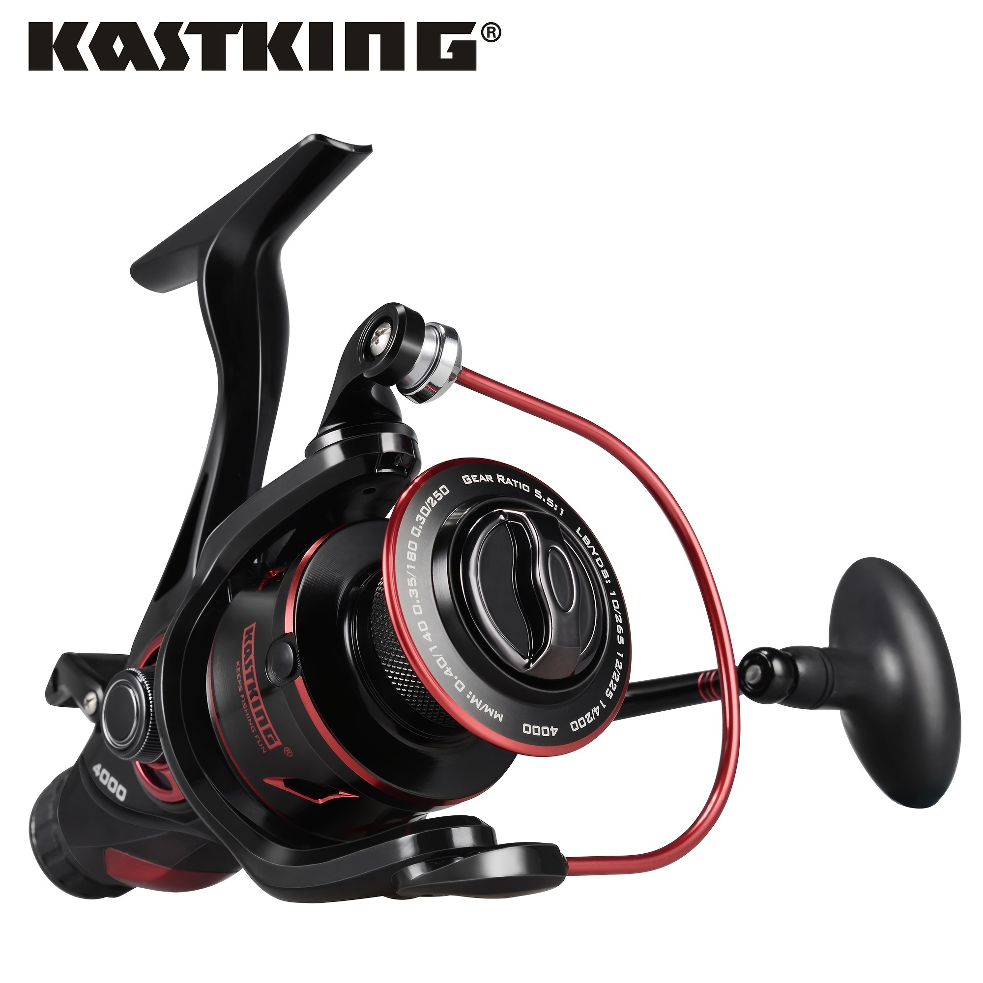 KastKing Megatron 200 Baitcasting Fishing Reel, Wide Spool High