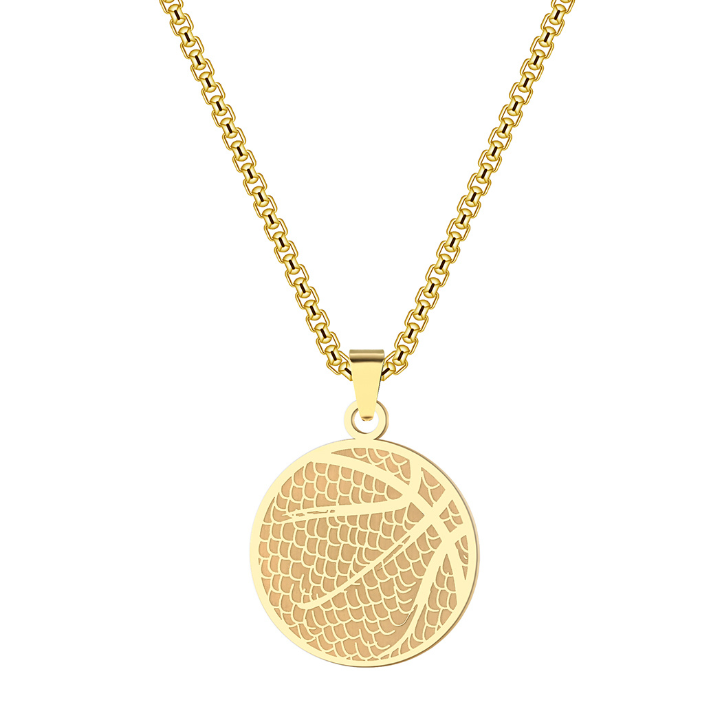 Basketball gold clearance pendant