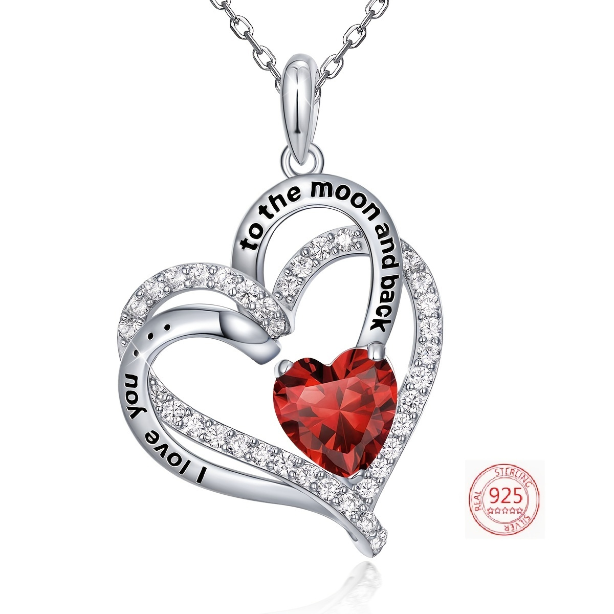 You & Me Love Necklace Silver