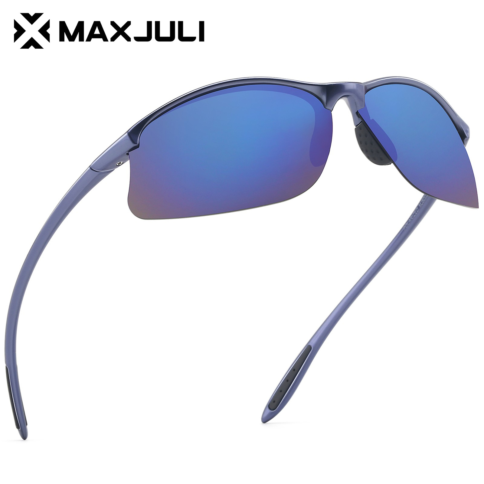 MAXJULI Gafas de sol polarizadas deportivas para hombres y mujeres Tr90  marco para correr pesca béisbol conducción MJ8013