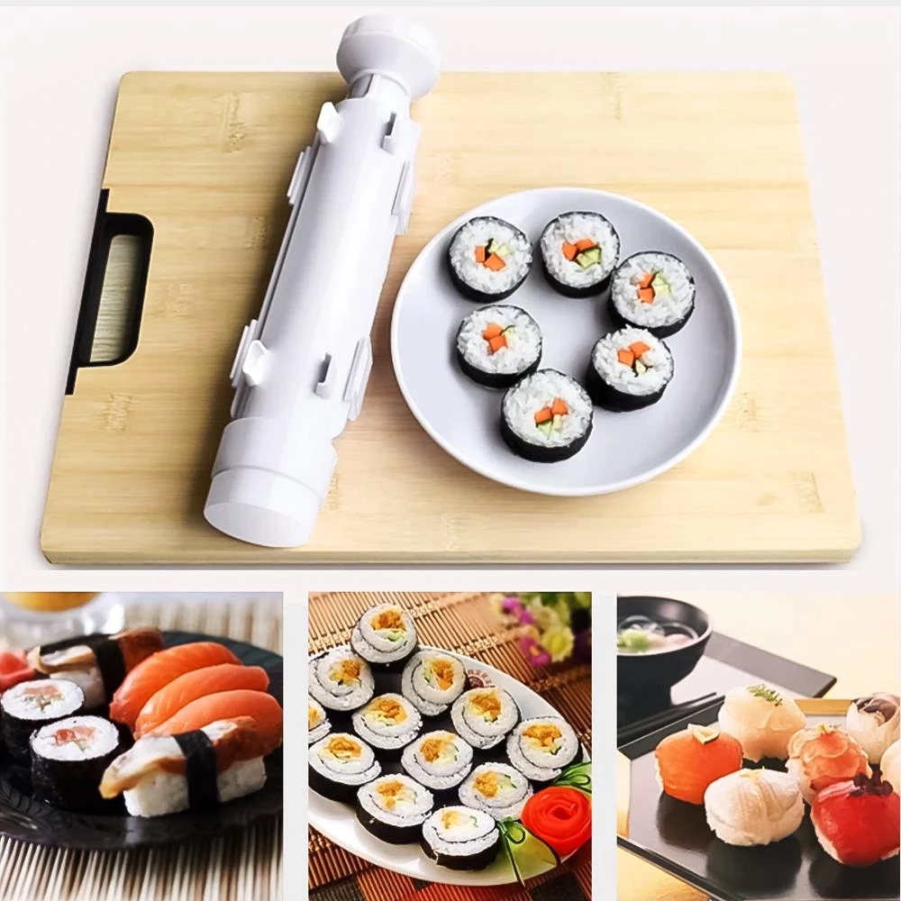 Sushi Making Kit, Sushi Molds Press With Sushi Rice Mold Shapes, Sushi  Maker Roller Kit, Sushi Kit For Beginners, Diy Home Onigiri Mold Sushi Tool  Kitchen Accessories - Temu