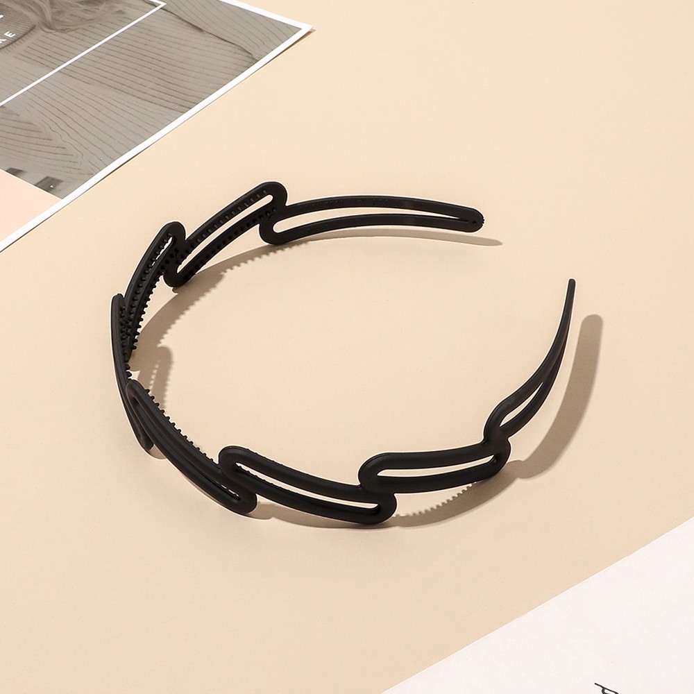 Frosted Oblique Square Headband Women's Hairband Hair Accessories