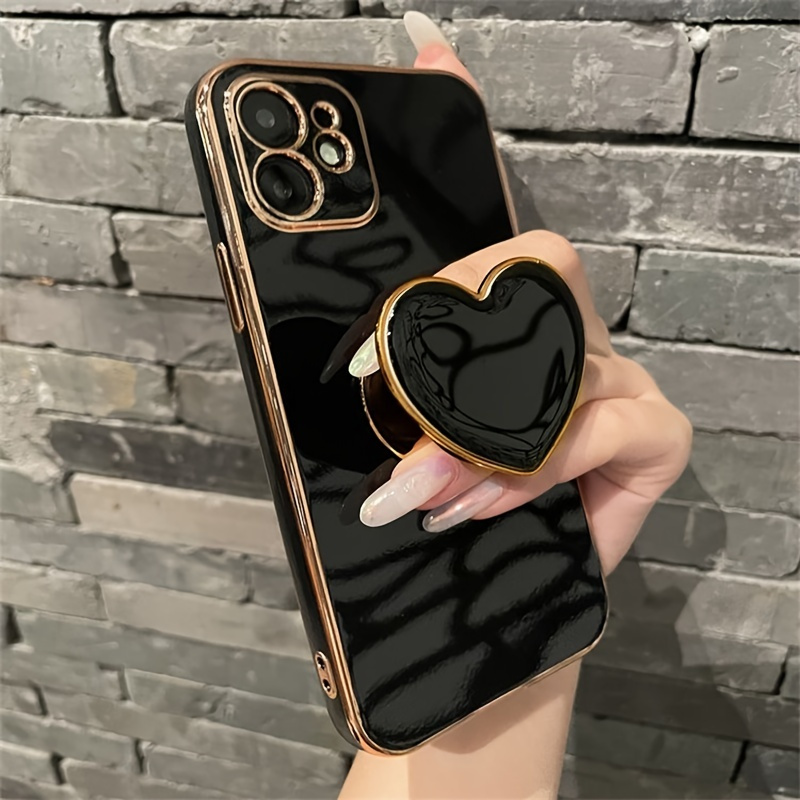 

Electroplated Three-dimensional Love Bracket Phone Case For Iphone14/14plus/14pro/14promax ,iphone13/13mini/13pro/13promax ,iphone12/12mini/12pro/12promax, ,iphone11/11pro/11pro Max