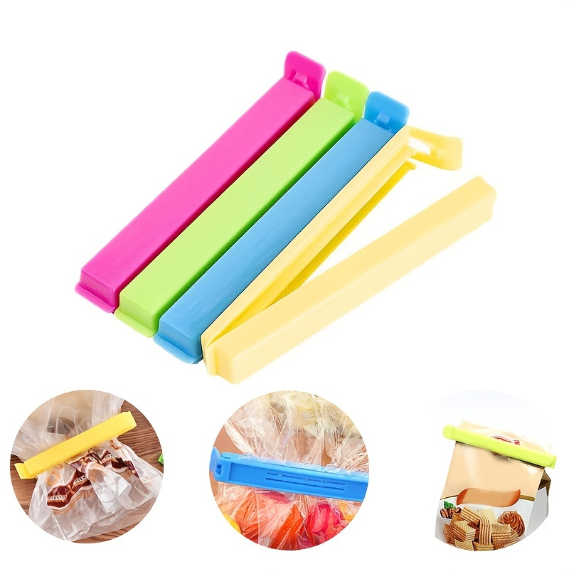 5pcs Snack Bag Clips, Sealing Clip, Plastic Food Bag Sealer, 12cm, Macaron  Colors