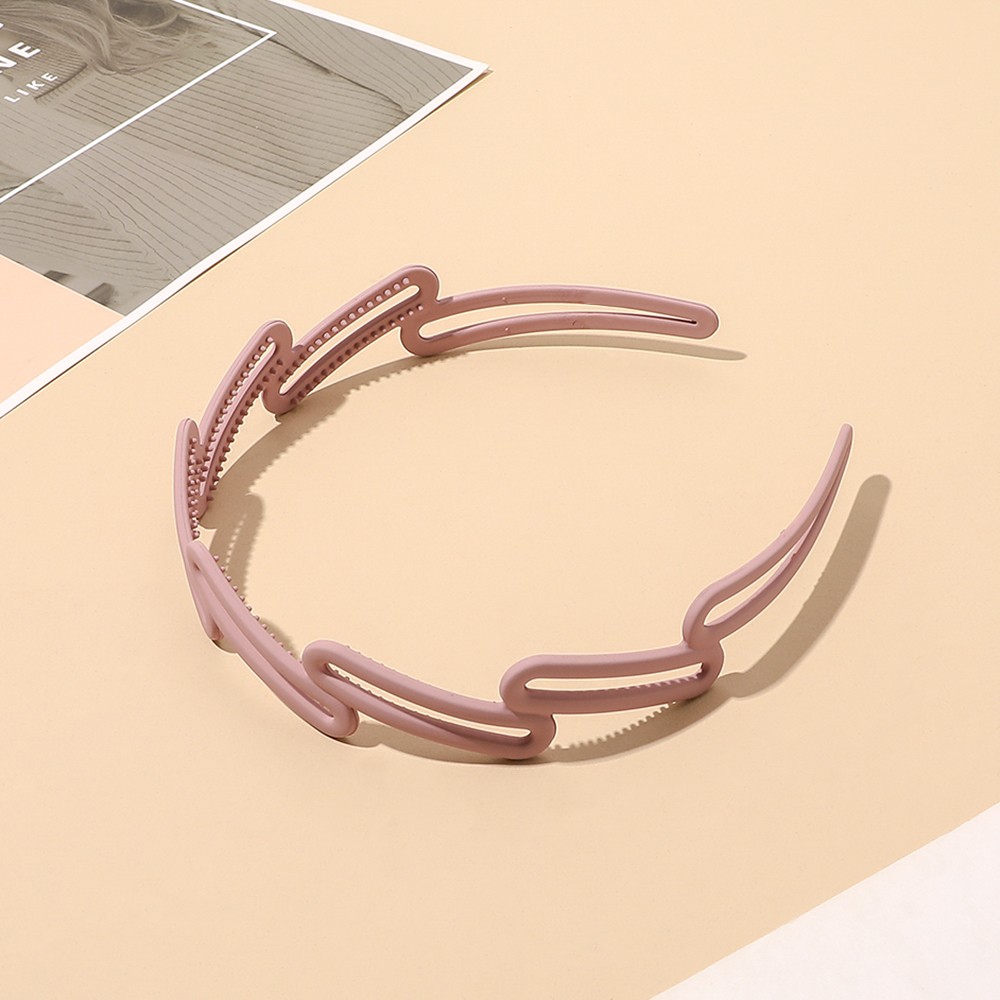 Frosted Oblique Square Headband Women's Hairband Hair Accessories