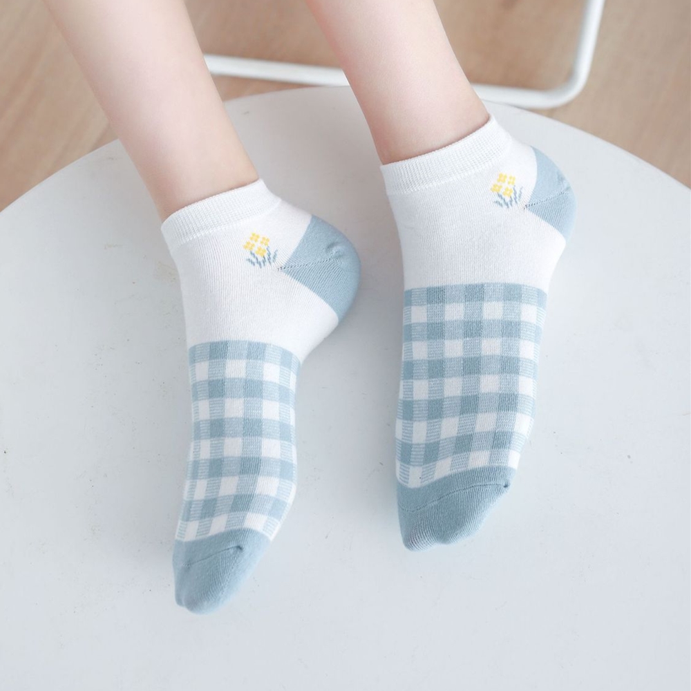 Socks Blue Water White Cozychic - Monograms Plus Cullman