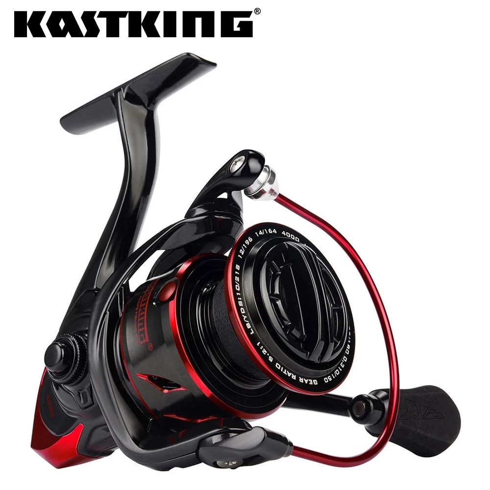 KastKing Sharky III Spinning Reel - Water Resistant, 18KG Max Drag Power,  Ideal for Bass and Pike Fishing