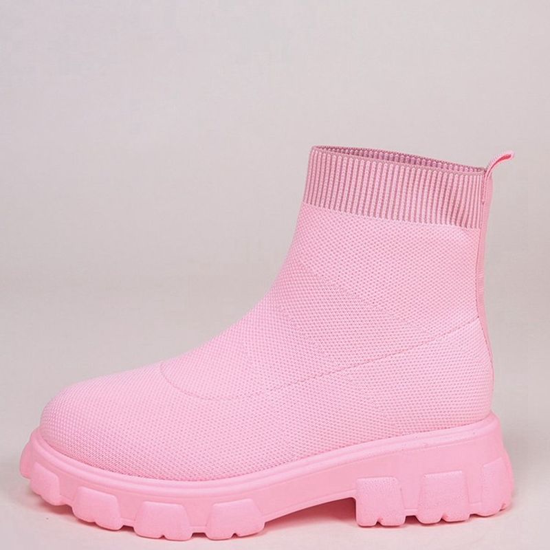 Botas discount pink tejidas