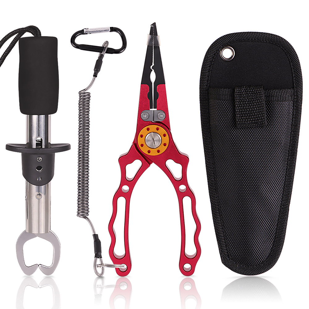 Durable Fishing Pliers And Fishing Lip Gripper, Portable Aluminum  Multifunctional Fishing Tools