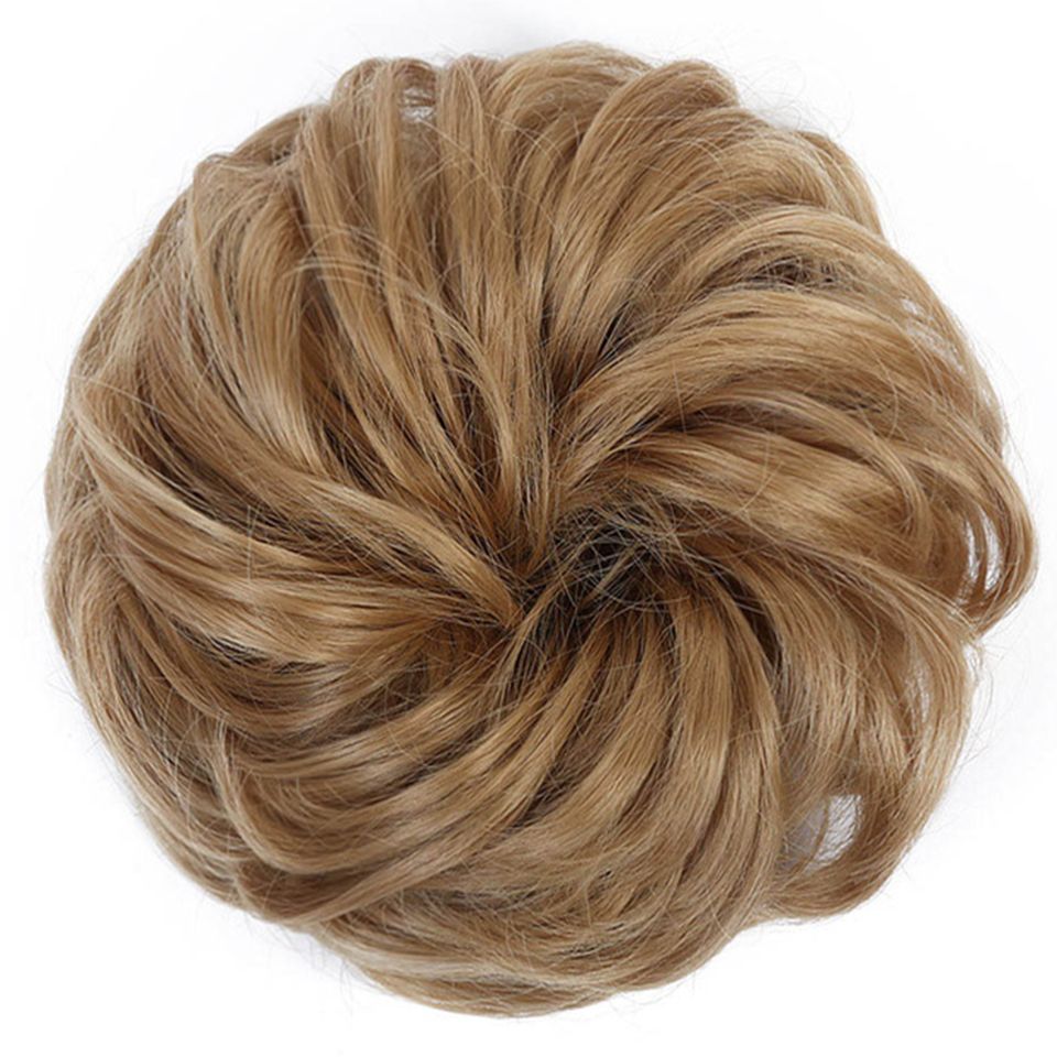 Messy Hair Bun Extensions Curly Wavy Messy Synthetic Chignon Hairpiece -  Beauty & Personal Care - Temu