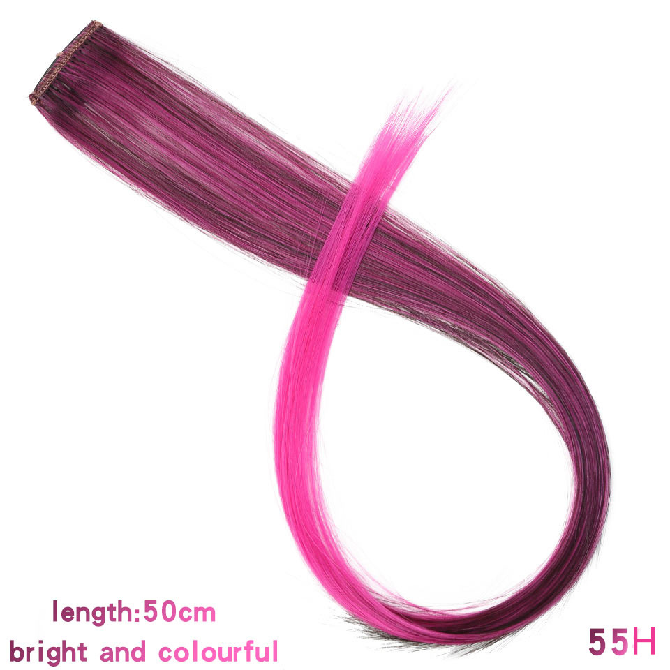 One Piece Gradient Silk Hair Piece Tissued Wig High Temperature