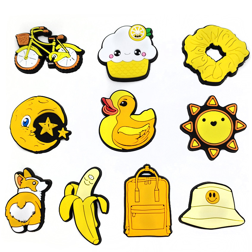 Yellow on sale crocs sticker