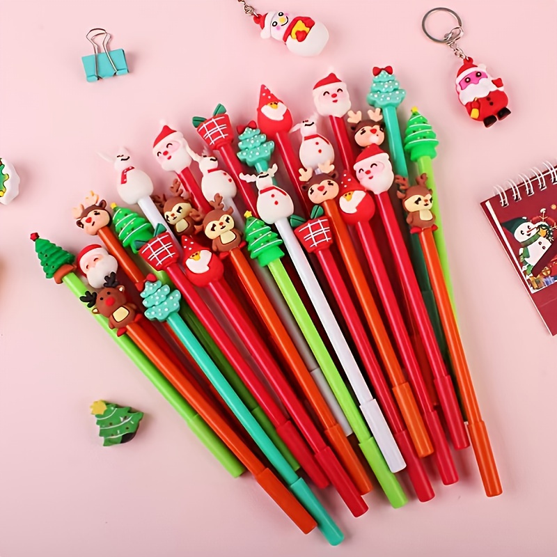 7Pcs Christmas Ballpoint Pen Glitter Retractable Ballpoint Pen Funny  Halloween Ballpoint Pen for Kid Student Game Reward - AliExpress