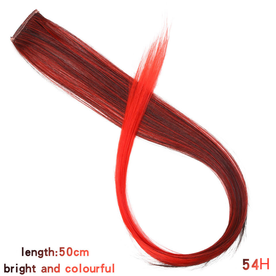 One Piece Gradient Silk Hair Piece Tissued Wig High Temperature