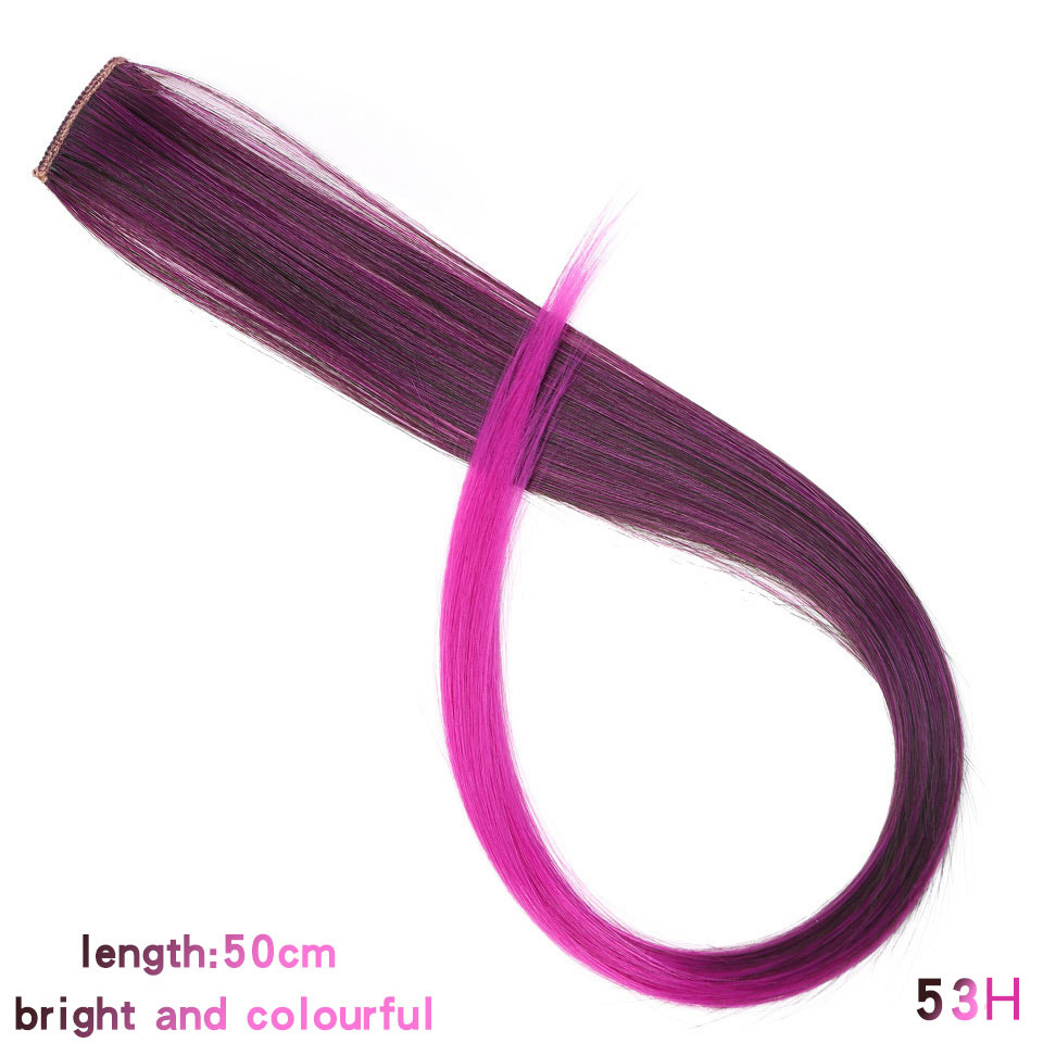 One Piece Gradient Silk Hair Piece Tissued Wig High Temperature