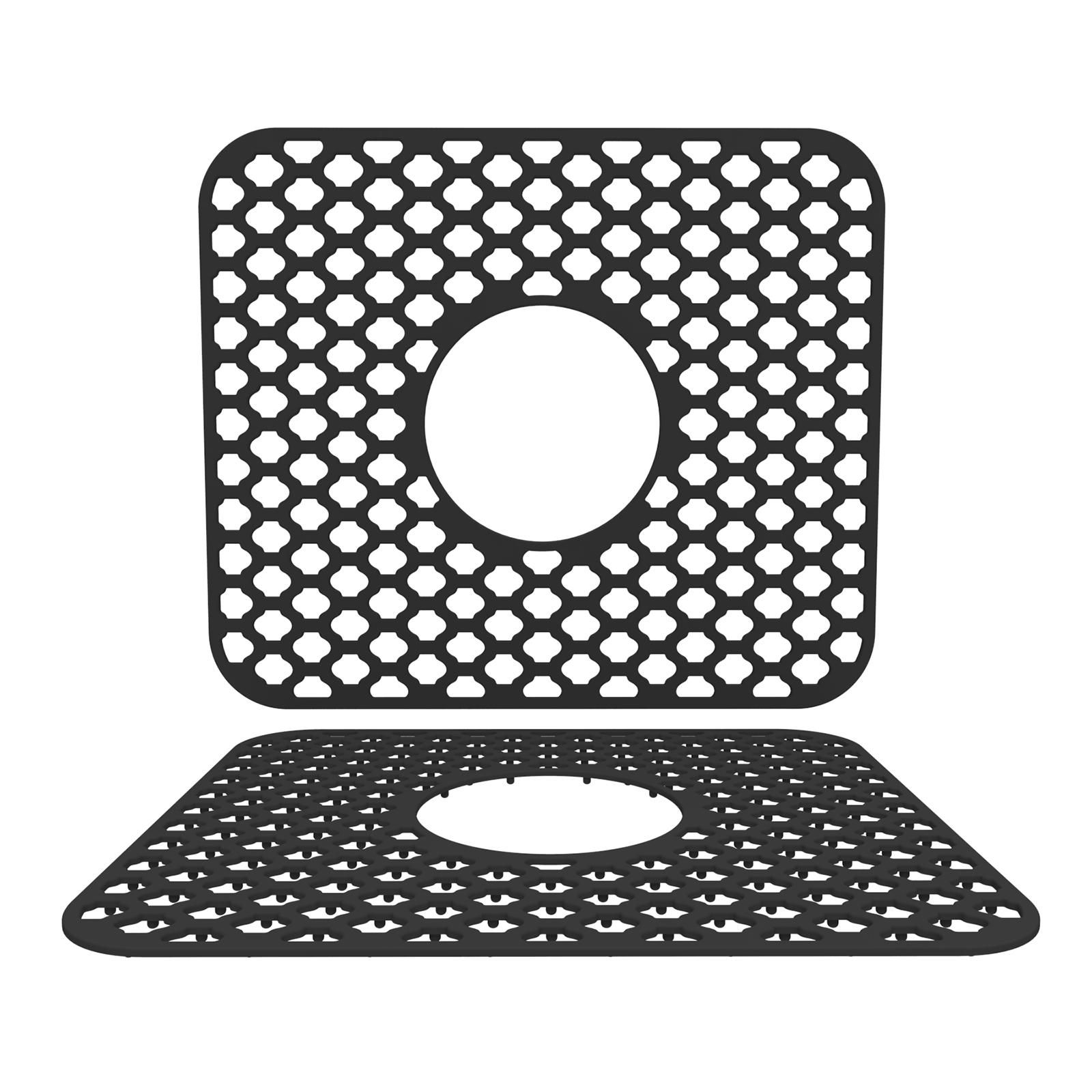 Draining Board Mats,43 x 32 cm Silicone Dish Drying Mat,Non-Slip Sink  Drainer Mat,Kitchen Countertop Heat Resistant Pad,Collapsible Silicone  Draining