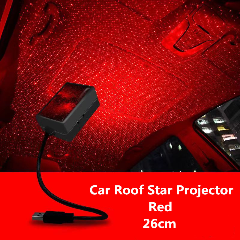 Car Roof LED Lights,USB Star Projector Night Light, Auto Roof Car Galaxy  Projector,Adjustable Car