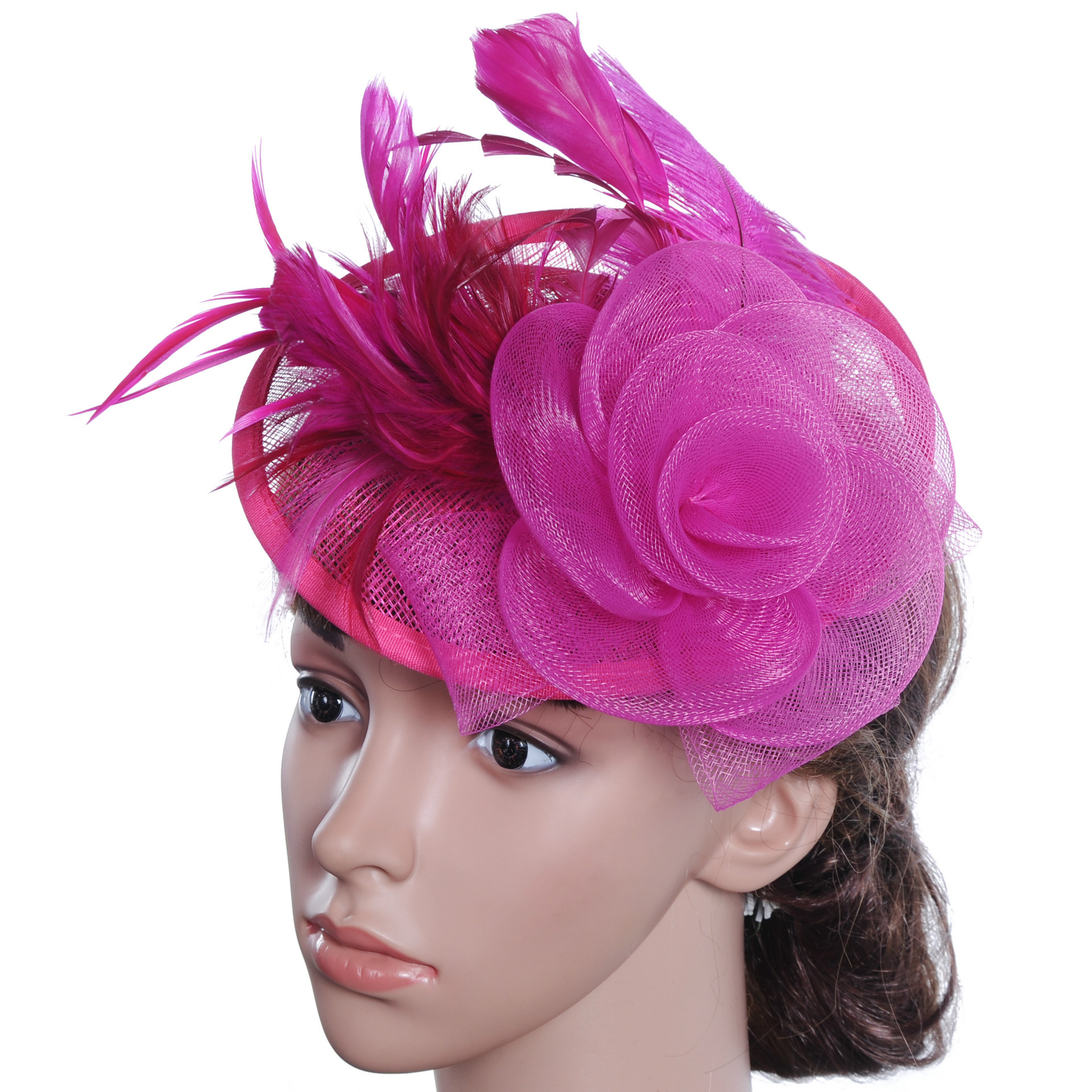 Women Fascinators Hat Feathers Fascinators Hat With Hair - Temu